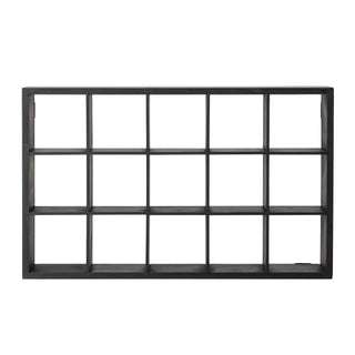 Wandplank grenen zwart Olinn 41x66cm van Bloomingville, vanuit een aanvullend productaanzicht
