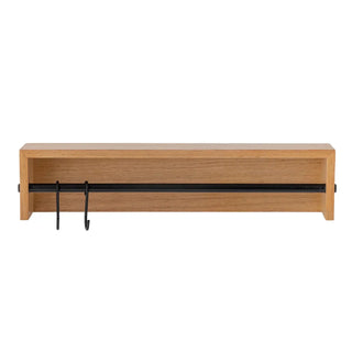 Wandplank nature Ryder 46cm van Bloomingville, schuin bekeken met vorm en afwerking zichtbaar