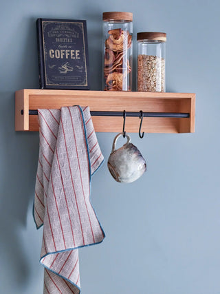 Wandplank nature Ryder 46cm van Bloomingville, toegepast in een sfeervolle interieursetting