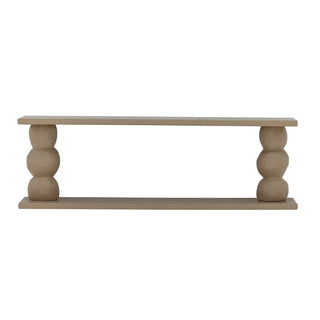 Wandplank naturel Solan 20×25×80 cm van Bloomingville, schuin bekeken met vorm en afwerking zichtbaar