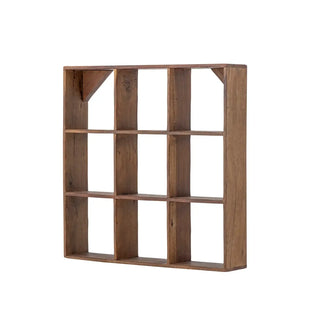 Wandrek hergebruikt hout Tilo 53x53cm van Bloomingville, vanuit een aanvullend productaanzicht