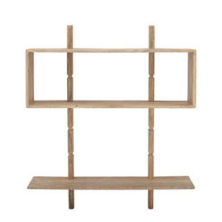 Wandrek mangohout beige/naturel Millian van Bloomingville, schuin bekeken met vorm en afwerking zichtbaar