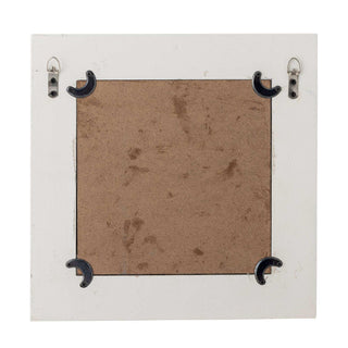 Wandspiegel hout roze Badia 30x30cm van Bloomingville, aan de achterzijde met afwerking zichtbaar