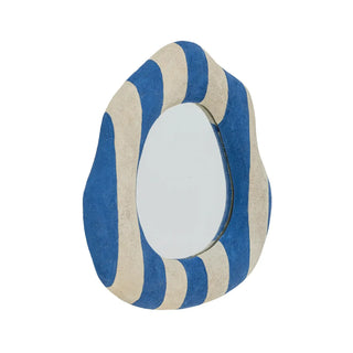 Wandspiegel polyresin blauw Travis van Bloomingville, duidelijk als hoofdfoto afgebeeld