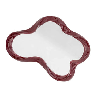 Wandspiegel polyresin rood Violeta 61cm van Bloomingville, vanuit een aanvullend productaanzicht