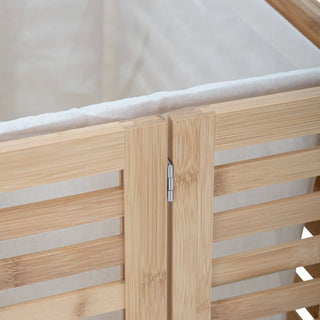 Wasmand bamboe nature Aden van Bloomingville, in een gestileerde productopstelling