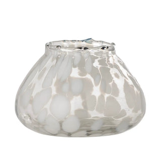 Waxinelichthouder glas wit Hertha 12cm van Bloomingville, duidelijk als hoofdfoto afgebeeld