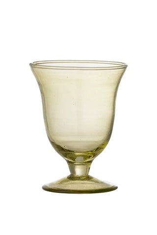 Wijnglas gerecycled glas groen Florentine van Bloomingville, duidelijk als hoofdfoto afgebeeld