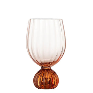 Wijnglas glas roze taurin van Bloomingville, duidelijk als hoofdfoto afgebeeld