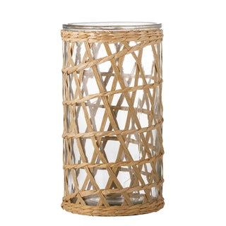 Windlicht glas naturel Tanea 24cm van Bloomingville, duidelijk als hoofdfoto afgebeeld