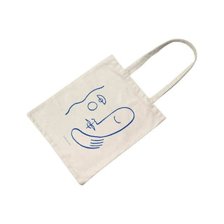 Katoenen tas faces naturel - Het Adres