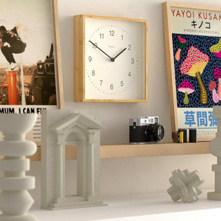 Fiji wandklok Bamboo numbers 30cm - Het Adres