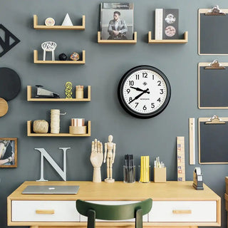 Wandklok the Electric zwart 37cm - Het Adres