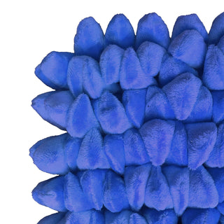 Kussen Pebble Cobalt blue 45x45cm van Haans Lifestyle, aan de achterzijde met stof en afwerking zichtbaar