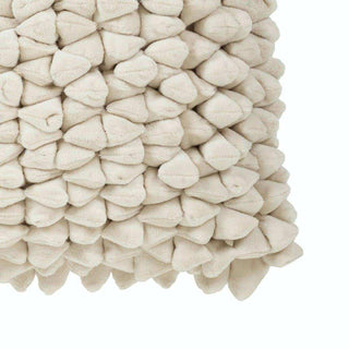Coussin Pebble blanc uni 45x45cm - Het Adres
