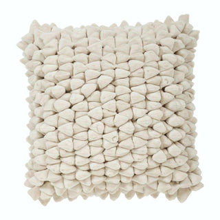 Coussin Pebble uni blanc 45x45cm - Het Adres