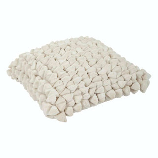 Cojín Pebble blanco liso 45x45cm - Het Adres