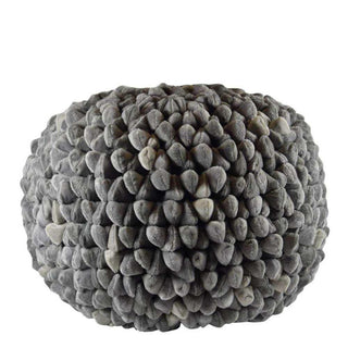Pebble poef Ash Grey 60cm van Haans Lifestyle, vrijstaand en duidelijk afgebeeld