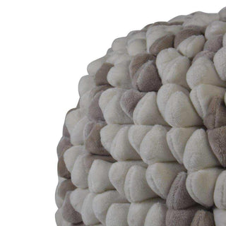 Pebble pouf Champagne white 60cm - Het Adres