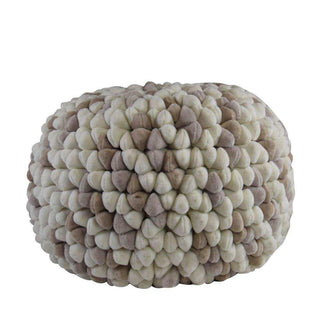 Pebble pouf Champagne white 60cm - Het Adres