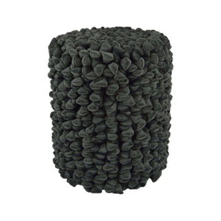 Pebble poef dark graphite 46cm van Haans Lifestyle, vrijstaand en duidelijk afgebeeld
