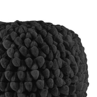 Pebble poef Dark graphite 60cm van Haans Lifestyle, vanuit een aanvullend productaanzicht