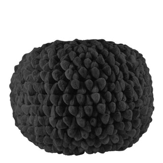 Pebble poef Dark graphite 60cm van Haans Lifestyle, vrijstaand en duidelijk afgebeeld