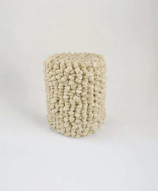 Pebble pouf moon white 46cm - Het Adres
