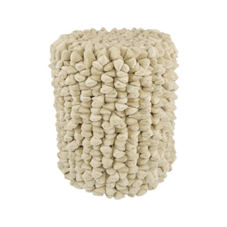Pebble pouf moon white 46cm - Het Adres