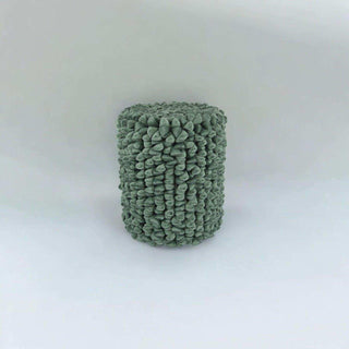 Pebble pouf olive green 46cm - Het Adres