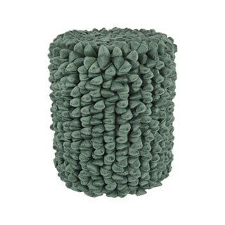 Pebble pouf olive green 46cm - Het Adres