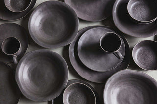 Dinerbord Rustic donker grijs 27cm - Het Adres