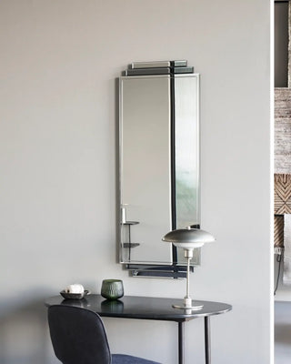 Art deco spiegel 50x130cm van House Doctor, toegepast in een sfeervolle interieursetting