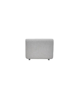 Bank Feel grijs 95cm (1 zit) van House Doctor, van opzij met vorm en afwerking zichtbaar