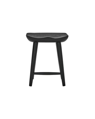 Barkruk Bar zwart 46cm van House Doctor, van opzij met vorm en afwerking zichtbaar