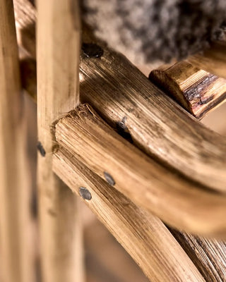 Bijzettafel Shelf naturel 71cm van House Doctor, in een gestileerde detailopstelling