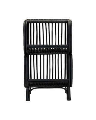 Bijzettafel Shelf zwart 71cm van House Doctor, van bovenaf met vorm en indeling zichtbaar