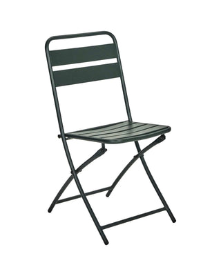 Bistro set Helo groen van House Doctor, recht van voren met vorm en afwerking zichtbaar