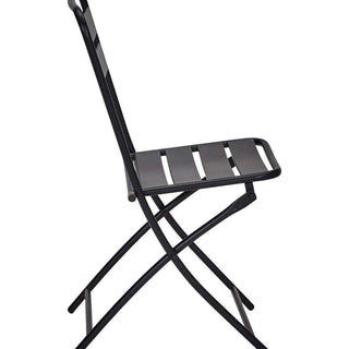 Bistro set Helo zwart van House Doctor, van bovenaf met vorm en indeling zichtbaar