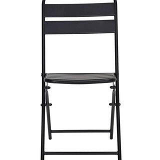 Bistro set Helo zwart van House Doctor, met materiaal en structuur van dichtbij zichtbaar