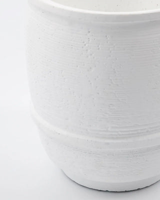 Bloempot Ground wit 14cm van House Doctor, van dichtbij met materiaal en afwerking zichtbaar