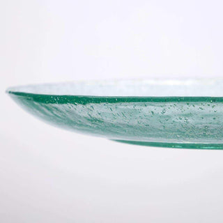 Bord Rain blauw glas 27cm - 2 stuks van House Doctor, van bovenaf met zicht op vorm en indeling