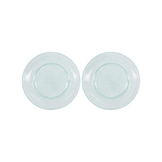 Bord Rain blauw glas 27cm - 2 stuks van House Doctor, als vrijstaande productfoto