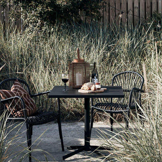 Outdoor table Helo black 80cm - Het Adres