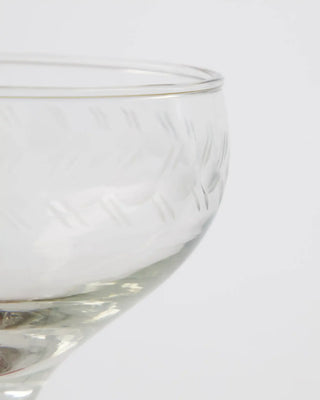 Cocktailglas Vintage helder glas 18cl van House Doctor, van opzij met vorm en afwerking zichtbaar