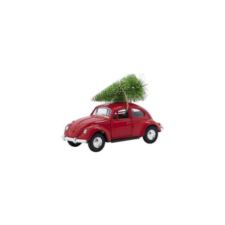 Decoratie auto Xmas rood groot van House Doctor, vrijstaand en duidelijk afgebeeld