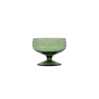 Dessertschaal Vintage groen glas 11cm van House Doctor, duidelijk als hoofdfoto afgebeeld