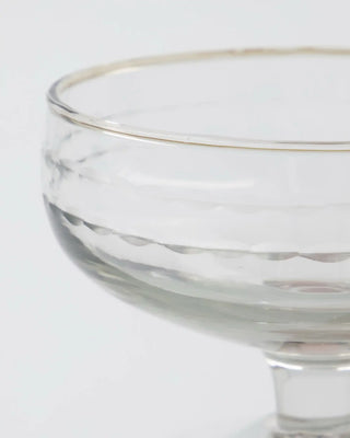 Dessertschaal Vintage Helder glas 11cm van House Doctor, van dichtbij met materiaal en afwerking zichtbaar
