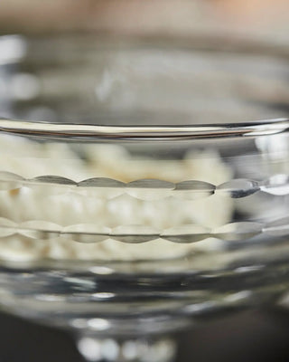 Dessertschaal Vintage Helder glas 11cm van House Doctor, in een gestileerde detailopstelling