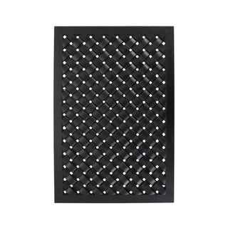 Deurmat Braid zwart rubber 60x90cm van House Doctor, duidelijk als hoofdfoto afgebeeld